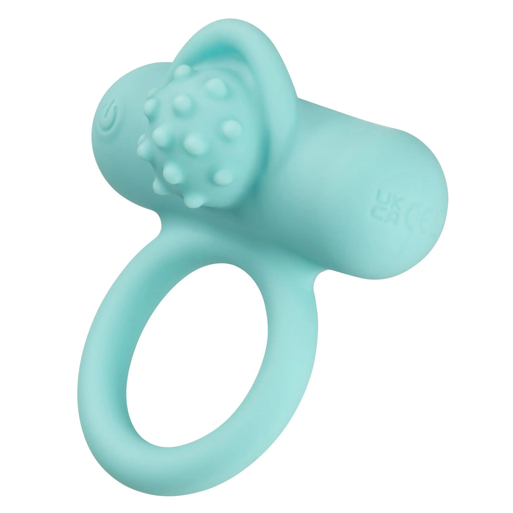 Silicone Rechargeable Nubby Lover's Delight - Blue – body-safe silicone 12 vibration modes | Fu'Cha Exotics