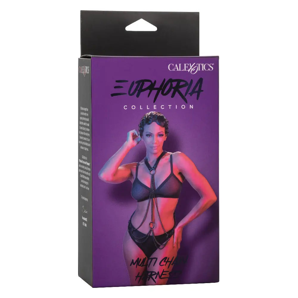 Euphoria Collection Multi Chain Harness - Black – body-safe materials | Fu'Cha Exotics