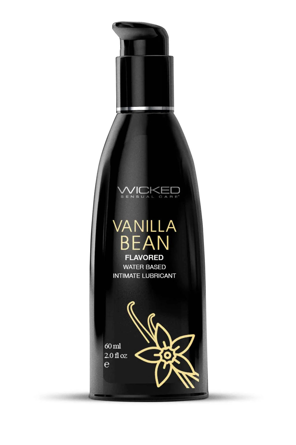 Aqua Vanilla Bean Flavored Water Based Intimate Lubricant - 2 Fl. Oz. – body-safe materials | Fu'Cha Exotics