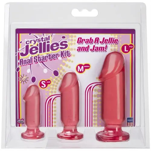 Crystal Jellies Anal Starter Kit - Pink – body-safe materials | Fu'Cha Exotics
