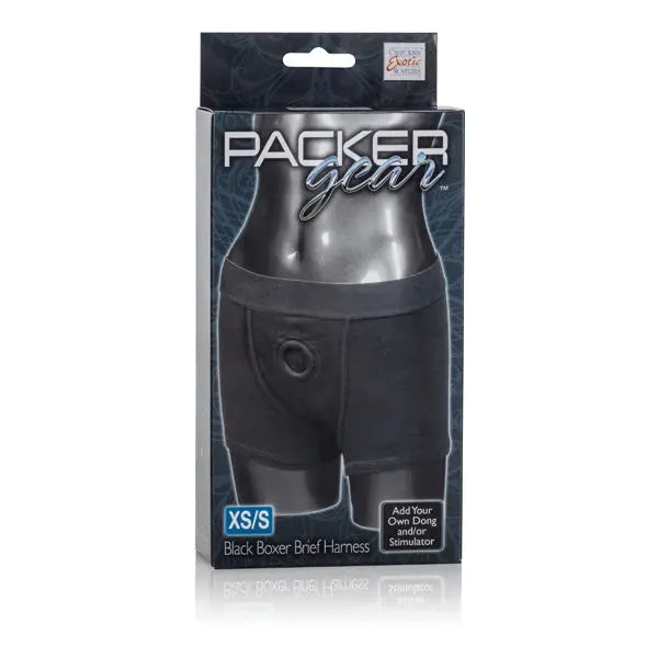 Packer Gear Boxer Brief Harness - Extra Small/small - Black – body-safe materials | Fu'Cha Exotics