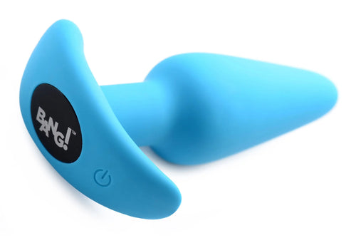 21x Silicone Butt Plug With Remote - Blue – body-safe materials | Fu'Cha Exotics