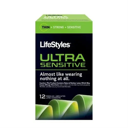 LifeStyles Ultra Sensitive condom box, 12-count