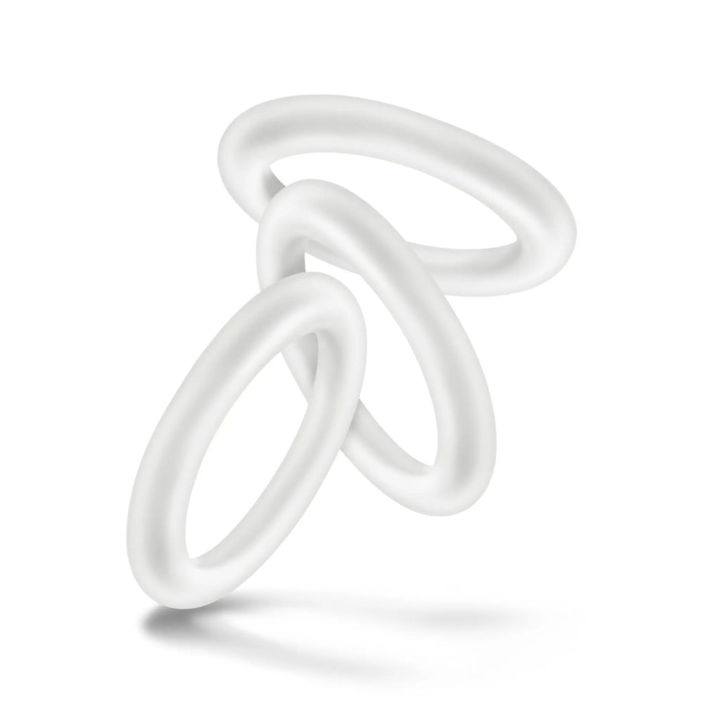 Performance - Vs2 Pure Premium Silicone Cockrings - Small - White – body-safe silicone | Fu'Cha Exotics