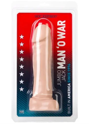 White jumbo dildo in blister pack