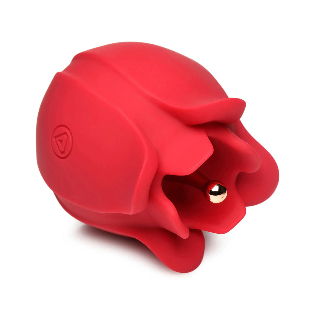 Orchids Wild Vibrating Pinpoint Rose Tickler - Red – body-safe silicone 10 vibration modes | Fu'Cha Exotics