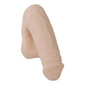 Lightweight packable pouch, vanilla beige, rounded end