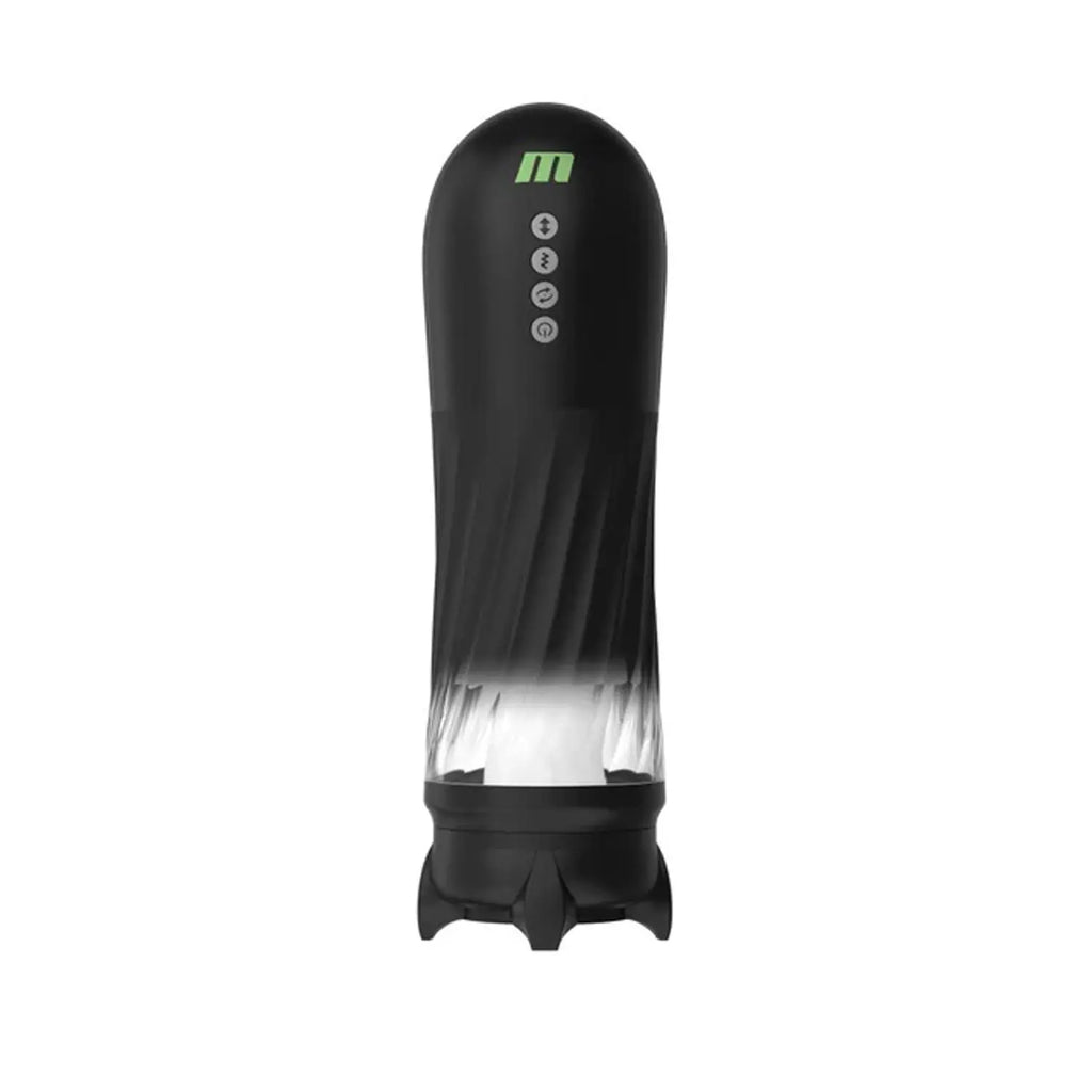 Quantumx Triple Action Automatic Stroker - Black – body-safe materials 3 vibration modes | Fu'Cha Exotics