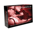 Fifty Nights of Naughtiness game box with red and black title design