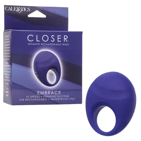 Closer Intimate Rechargeable Ring Embrace - Purple – body-safe materials | Fu'Cha Exotics