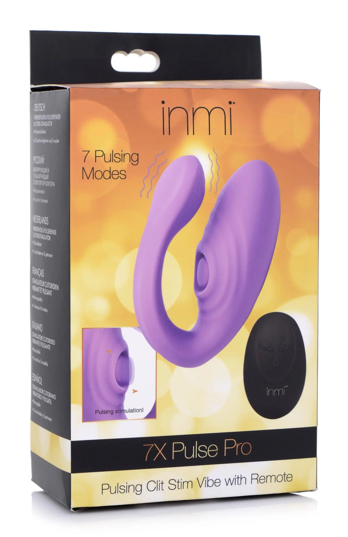 7x Pulse Pro Pulsating and Clit Stim Vibe with Remote – body-safe materials | Fu'Cha Exotics