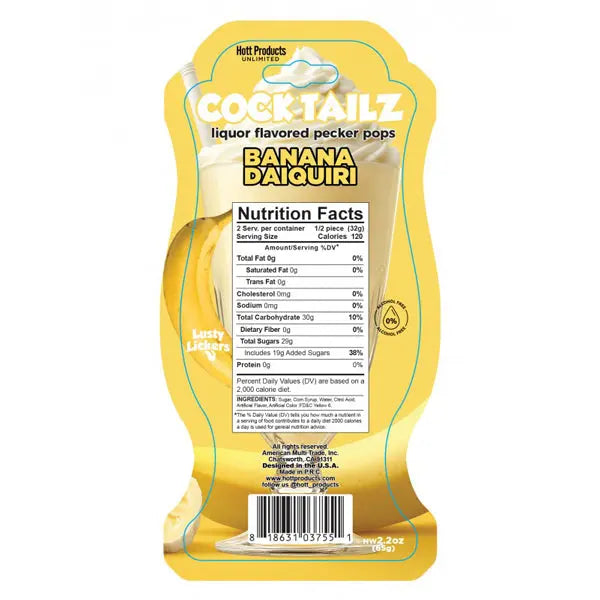 Cocktailz Banana Daiquiri Pecker Pop – body-safe materials | Fu'Cha Exotics