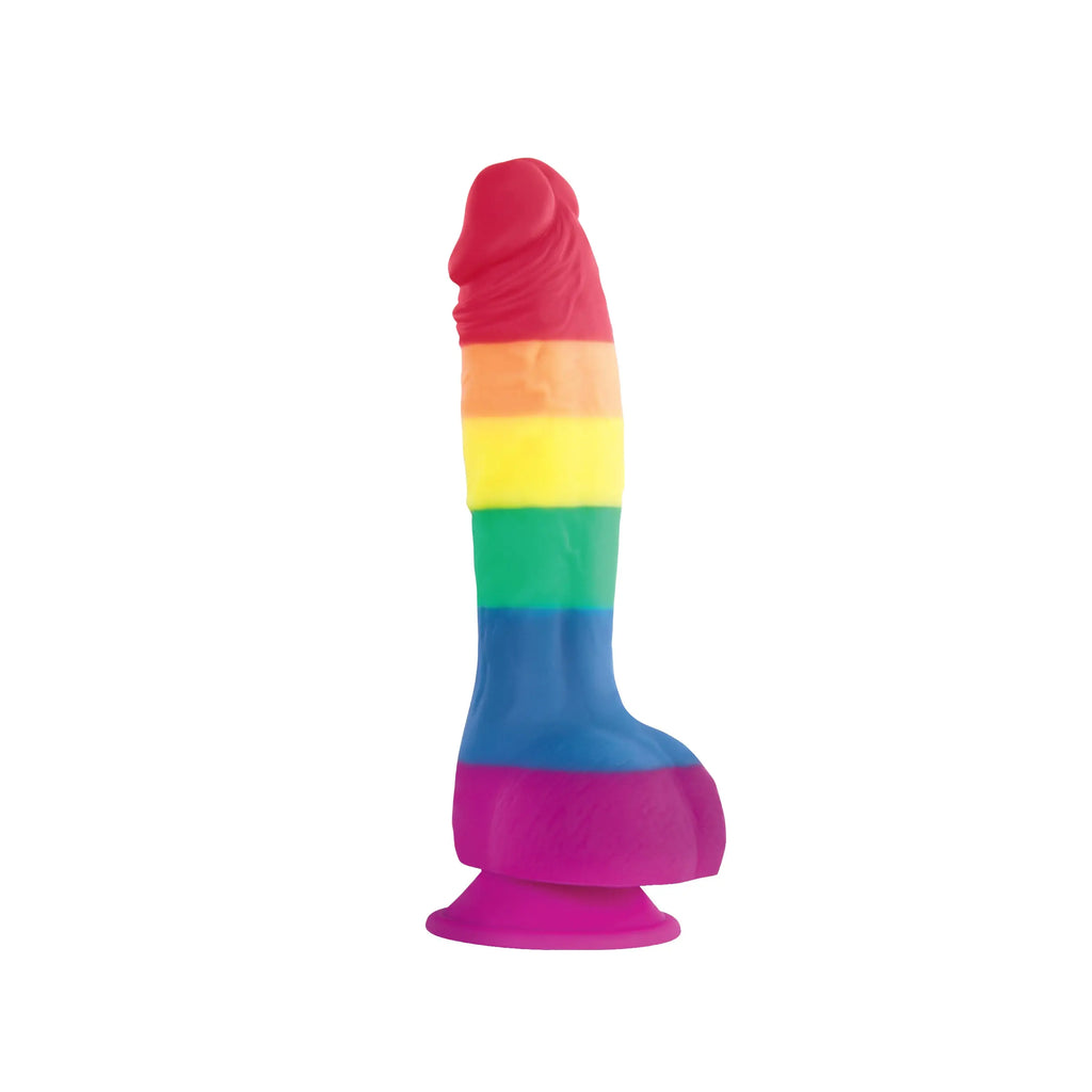 Colours Pride Edition - 6 Inch Dong - Rainbow – soft-satin suction stimulation | Fu'Cha Exotics