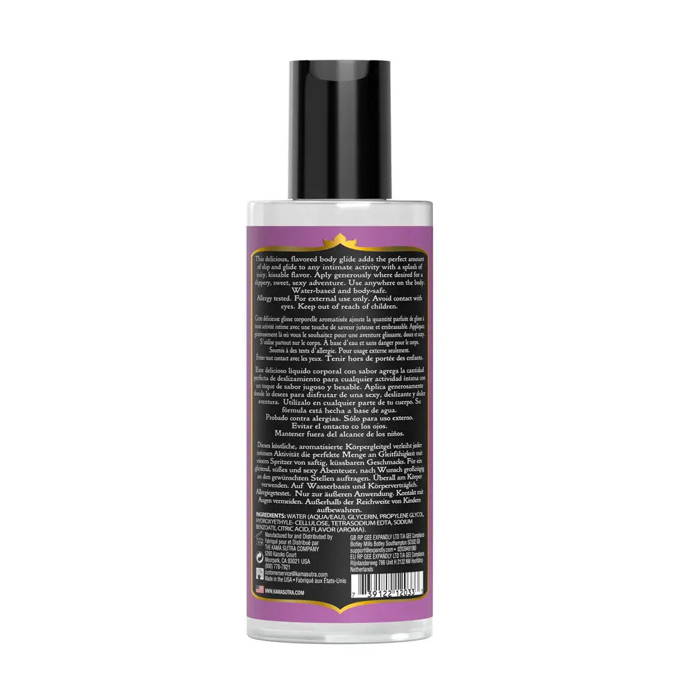 Divine Nectars Flavored Body Glide - Raspberry Kiss - 5 Fl Oz. 150ml – body-safe materials | Fu'Cha Exotics