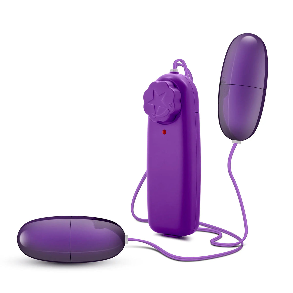 B Yours Double Pop Eggs - Plum – body-safe materials | Fu'Cha Exotics
