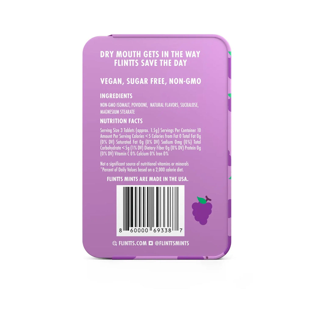 Flintts Mouth Watering Mints Luxury Grape - F-Strength 125 – body-safe materials | Fu'Cha Exotics