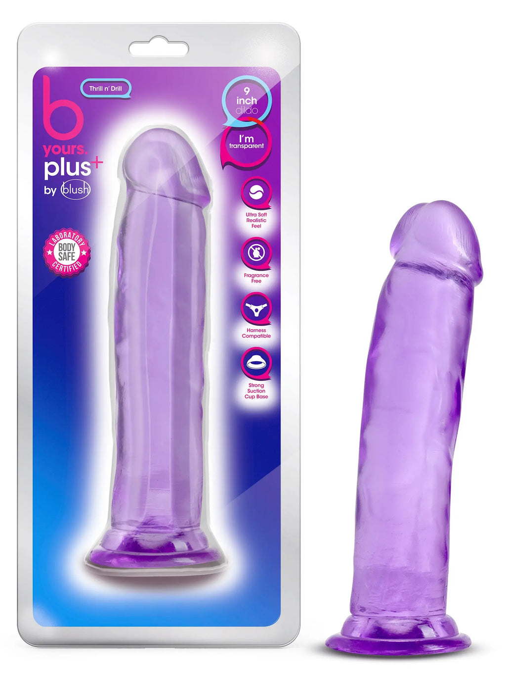 B Yours Plus - Thrill N Drill - Purple – body-safe materials | Fu'Cha Exotics