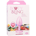 Booty Bling Metal Heart Plug - Small - Pink