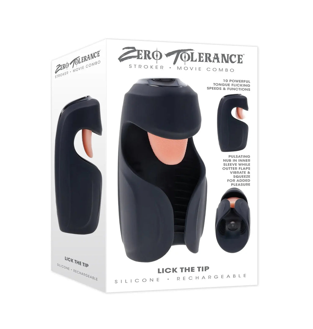 Lick the Tip Black – body-safe silicone USB-rechargeable | Fu'Cha Exotics