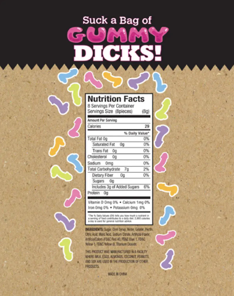 Suck a Bag of Gummy Dicks – body-safe materials | Fu'Cha Exotics
