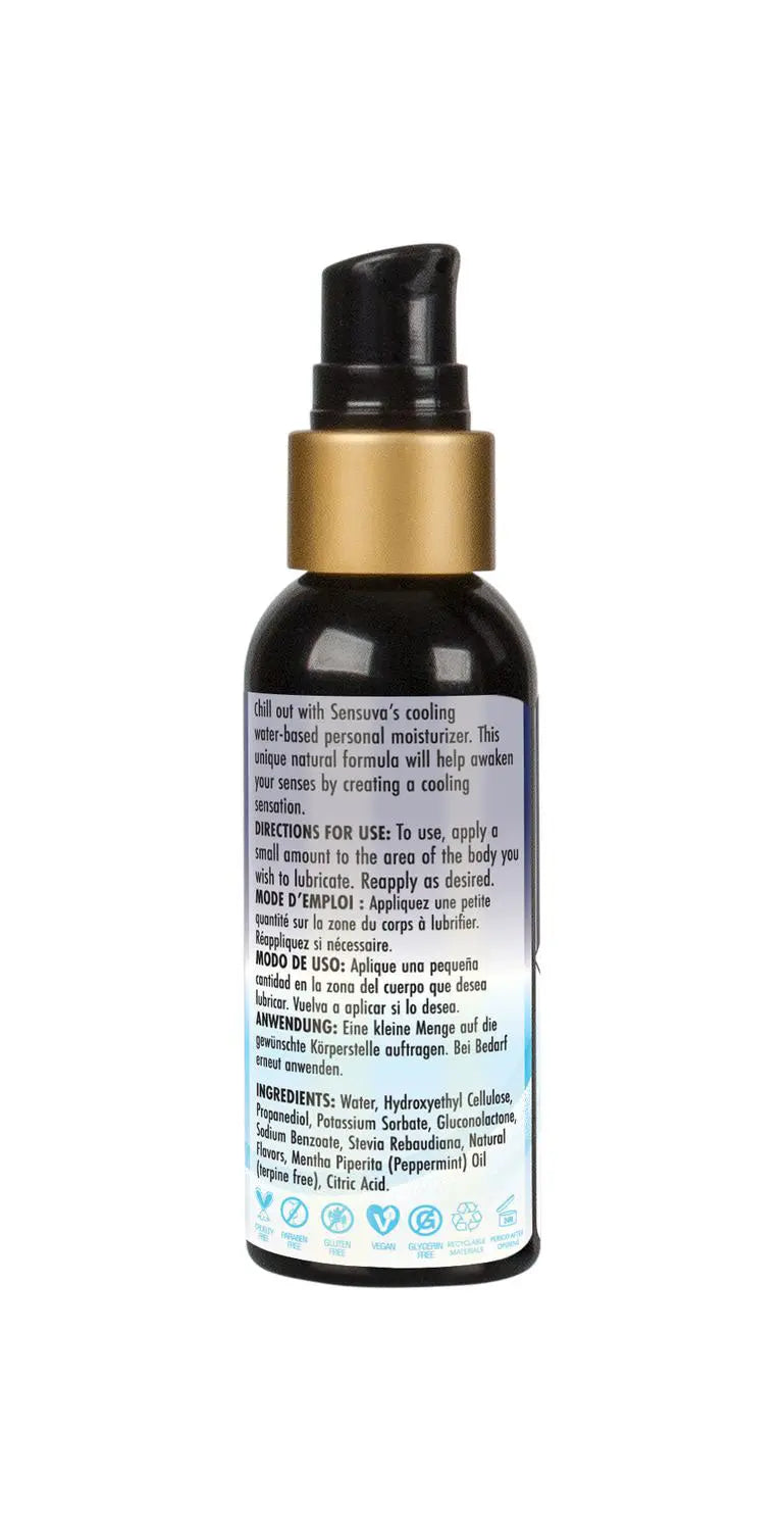 Arctic Chill Natural Water-Based Cooling Lubricant 2oz – body-safe materials | Fu'Cha Exotics