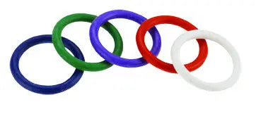 Rubber C-Ring Set - 1.25 Inches - Rainbow – body-safe rubber | Fu'Cha Exotics