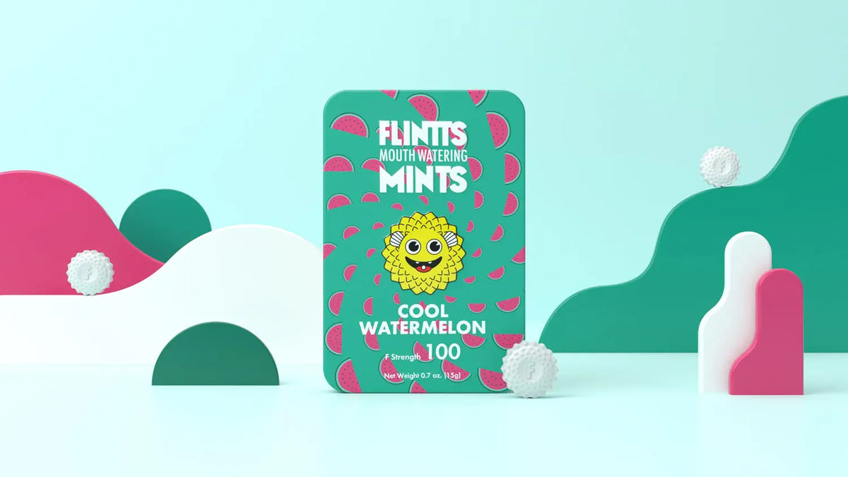 Flintts Mouth Mints Cool Watermelon - F-Strength 100 – body-safe materials | Fu'Cha Exotics