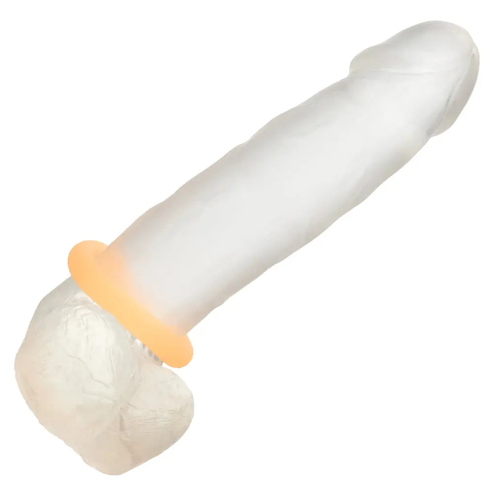 Alpha Glow-in-the-Dark Liquid Silicone Prolong Medium Ring - Orange – body-safe materials | Fu'Cha Exotics