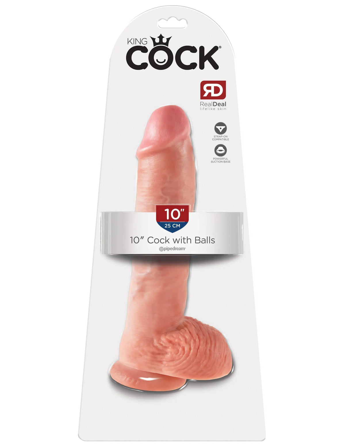 King Cock 10-Inch Cock With Balls - Flesh – body-safe materials | Fu'Cha Exotics