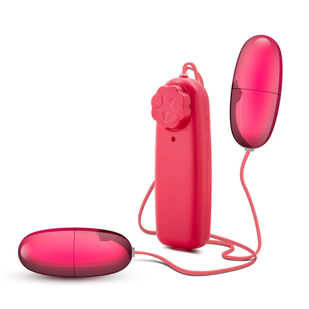 B Yours Double Pop Eggs - Cerise – body-safe materials | Fu'Cha Exotics