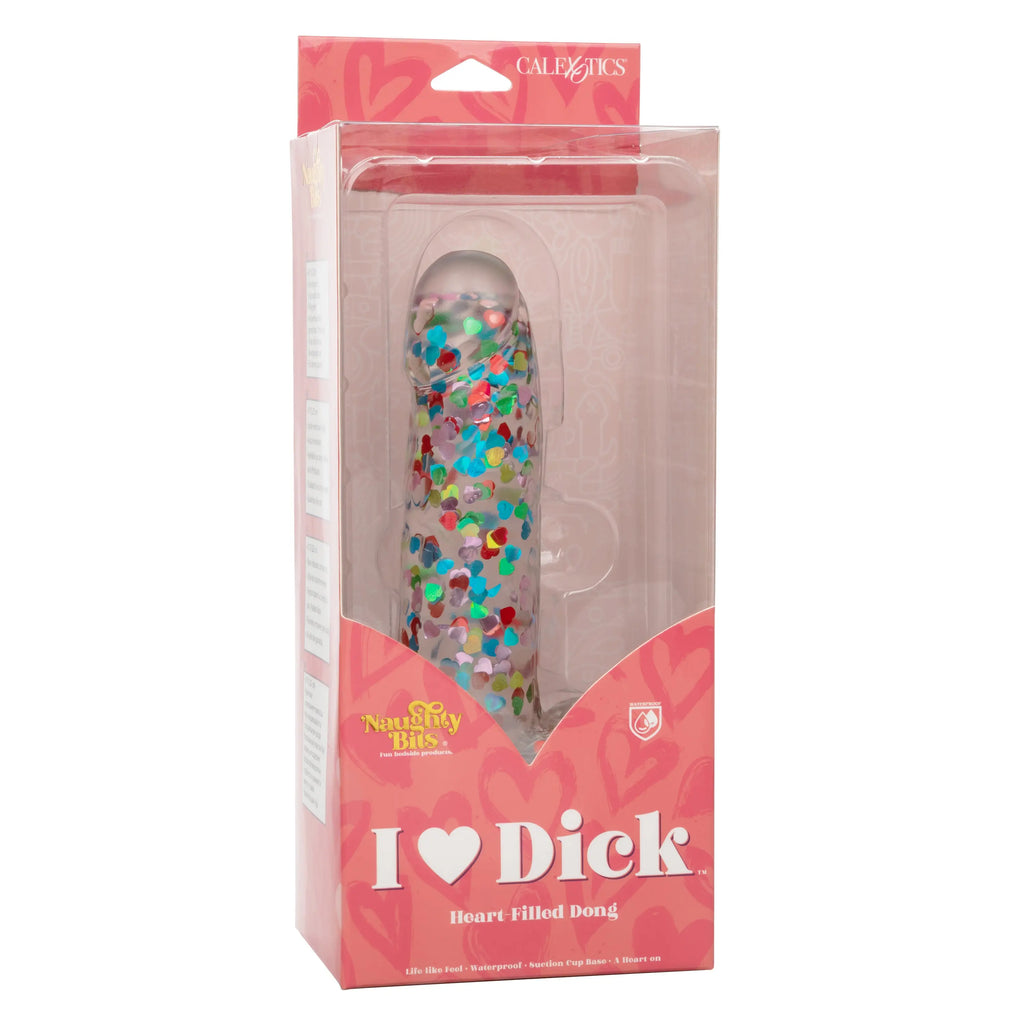 Naughty Bits I Love Dick Heart-Filled Dong – body-safe materials | Fu'Cha Exotics