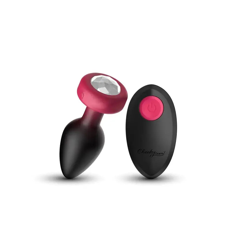Eluxe Vibrating Clr Gem Rbyombre Plug Md With Remote – body-safe materials | Fu'Cha Exotics