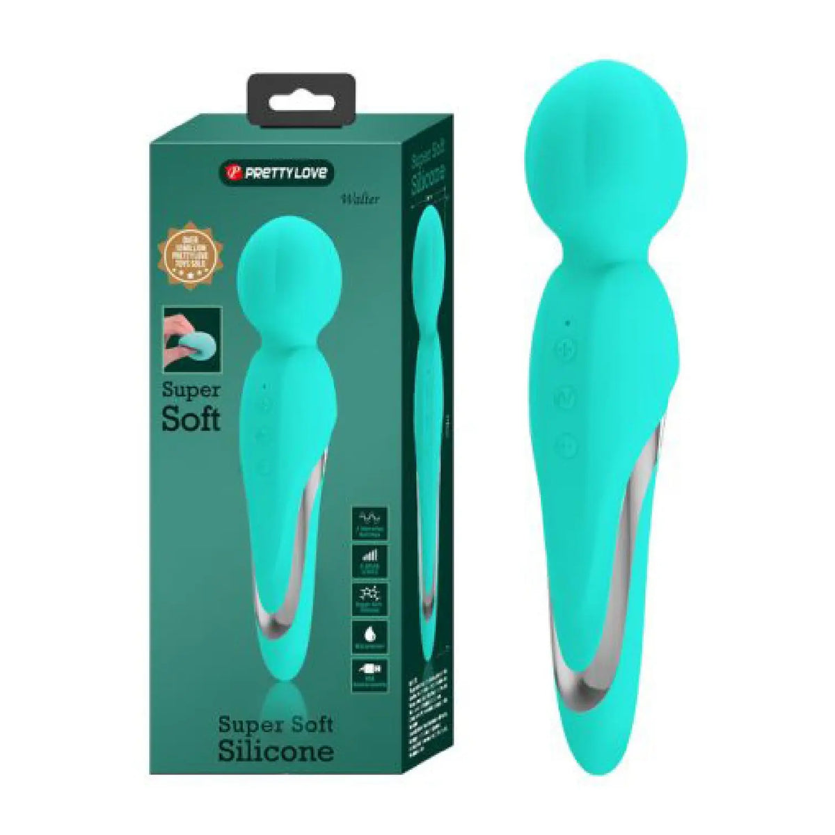 Walter Super Soft Silicone Wand - Seafoam – body-safe materials | Fu'Cha Exotics
