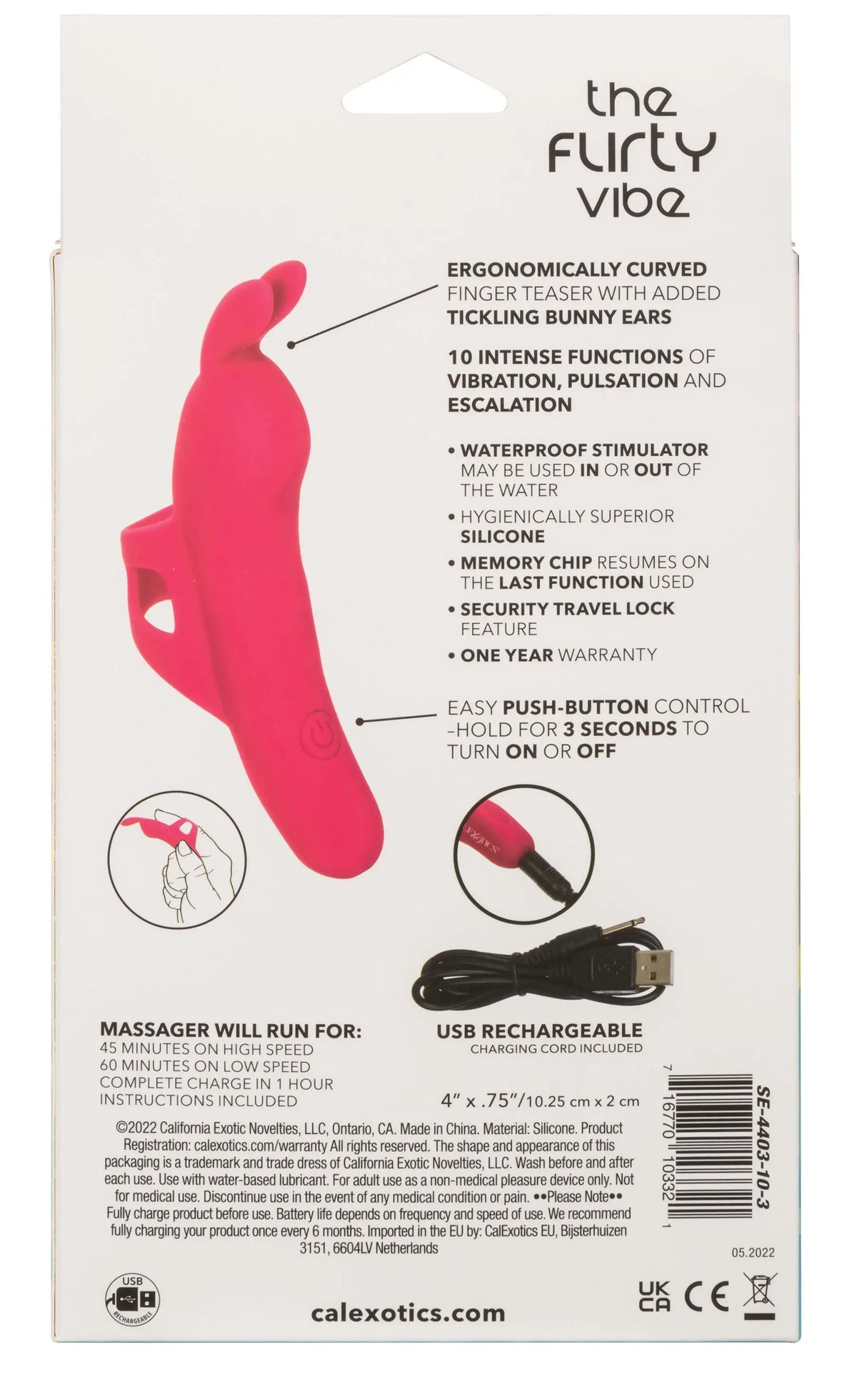 Neon Vibes - the Flirty Vibe - Pink – body-safe materials | Fu'Cha Exotics