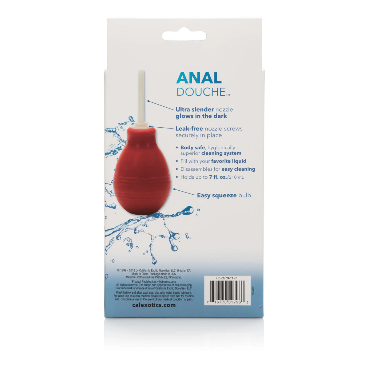 Anal Douche - Red – body-safe materials | Fu'Cha Exotics
