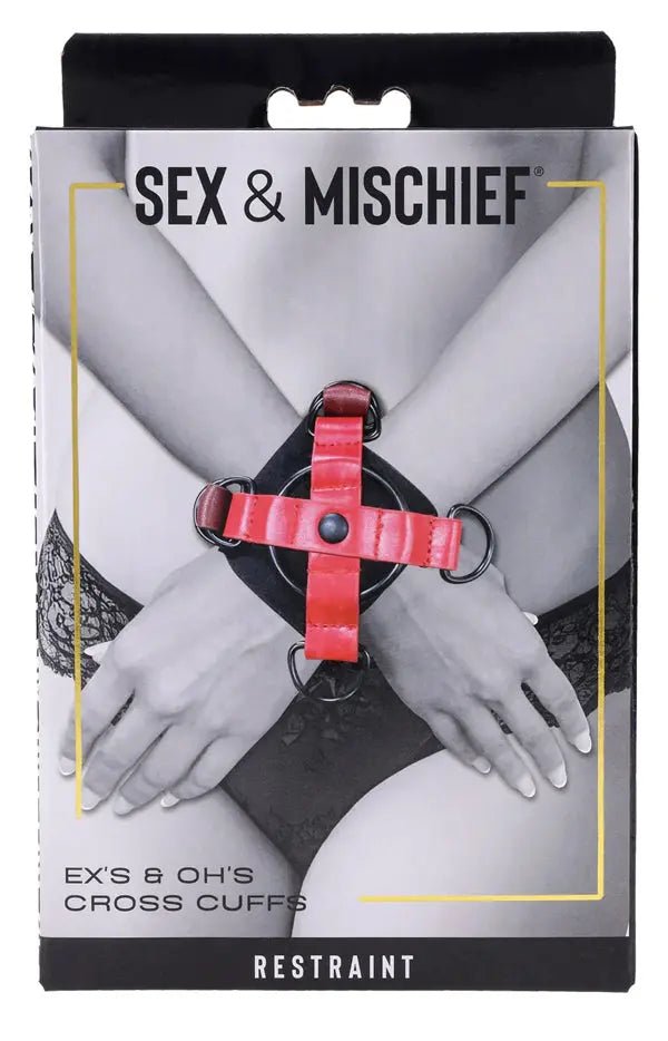 eX's and Oh's Cross Cuffs – body-safe materials | Fu'Cha Exotics