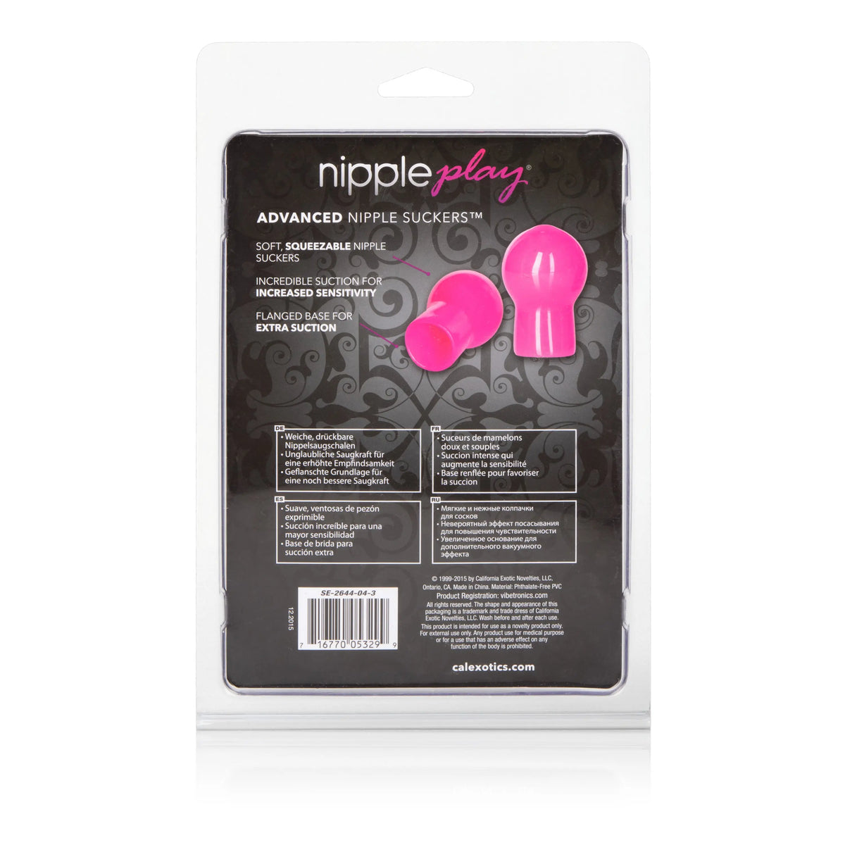 Nipple Play Advanced Nipple Suckers - Pink – body-safe materials | Fu'Cha Exotics