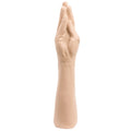 Beige sculpted hand with fingers together and thumb extended