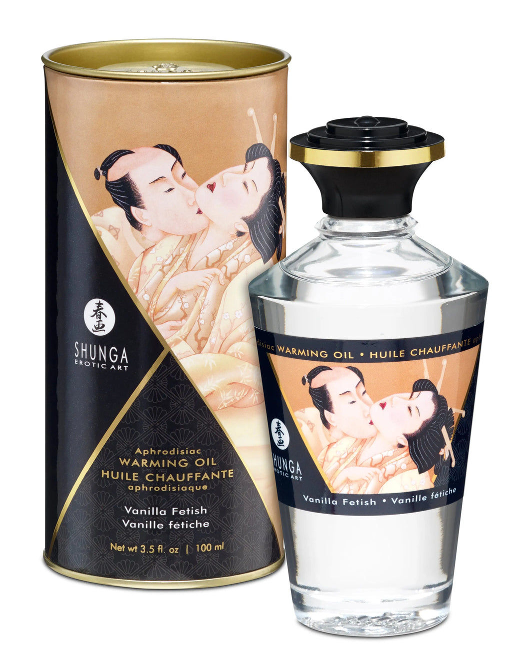 Aphrodisiac Warming Oil - Vanilla Fetish – body-safe materials | Fu'Cha Exotics