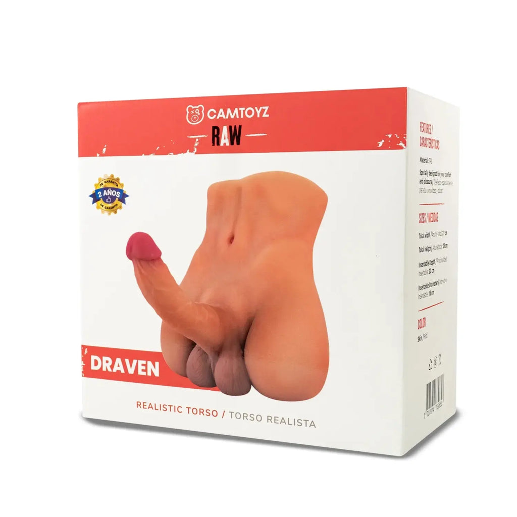 Raw Realistic Torso Draven – body-safe materials | Fu'Cha Exotics
