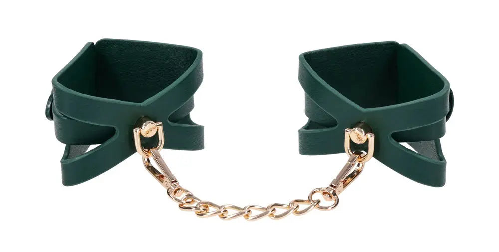 Indica Cutout Cuffs - Green – body-safe materials | Fu'Cha Exotics