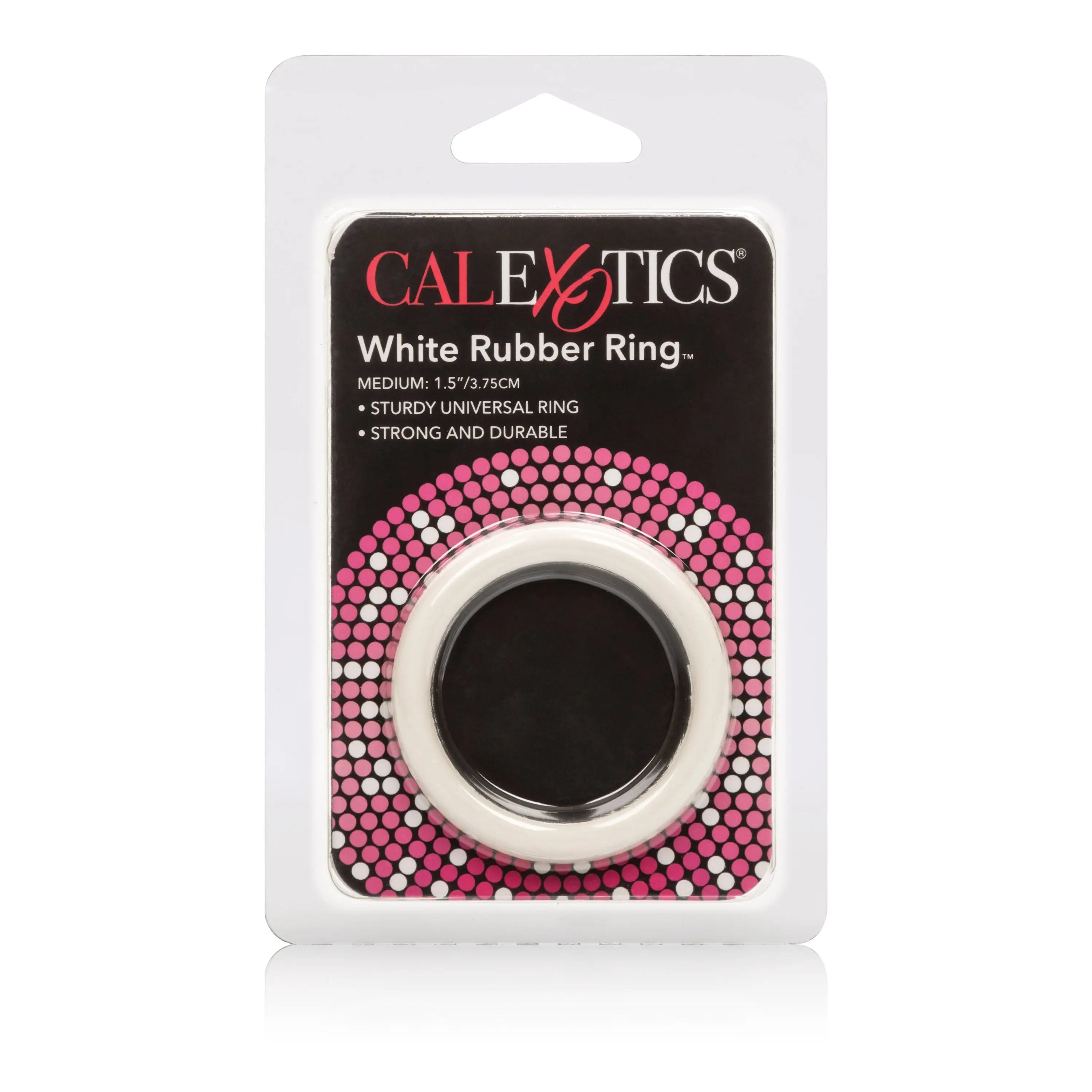 Medium white rubber ring, CALEXOTICS brand