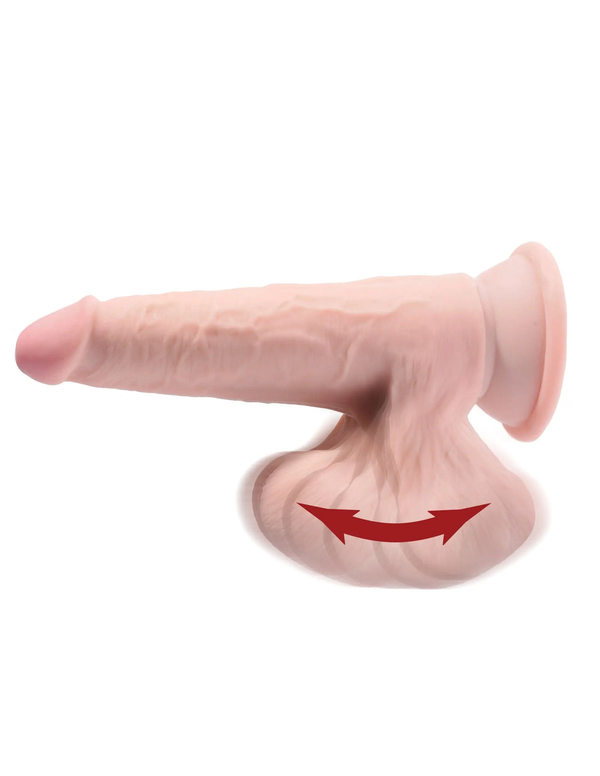 9 Inch Triple Density Cock With Swinging Balls - Light – body-safe materials | Fu'Cha Exotics