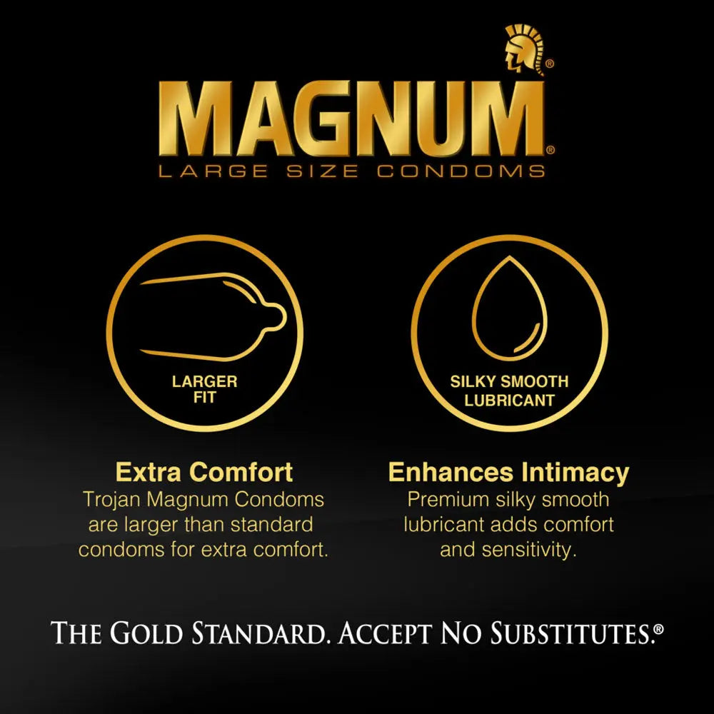 Trojan Magnum Ribbed - 3 Pack – body-safe materials | Fu'Cha Exotics