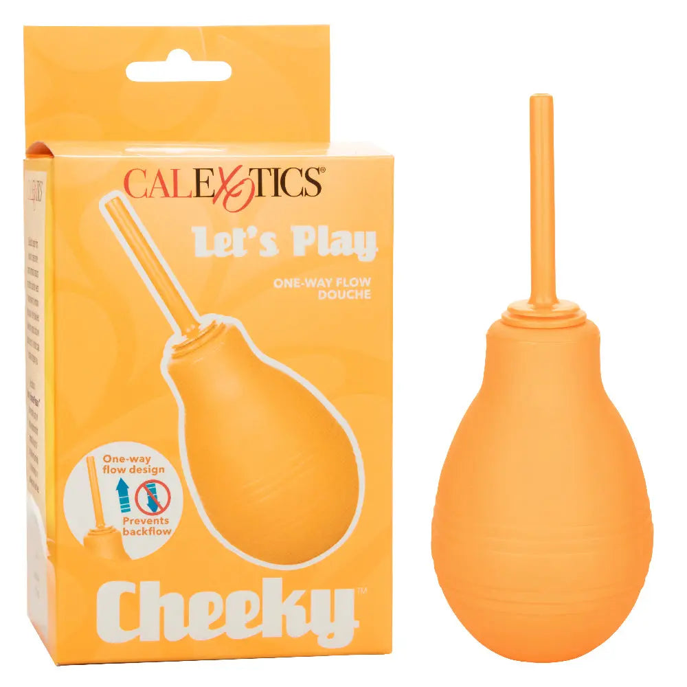 Cheeky One-Way Flow Douche - Orange – body-safe materials | Fu'Cha Exotics