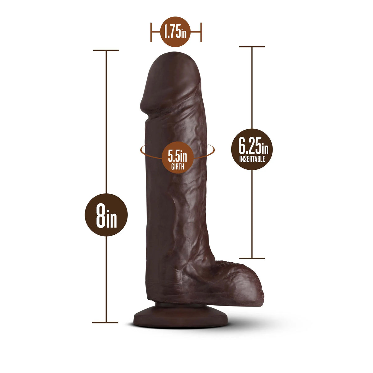 Loverboy - the Movie Star - Chocolate – body-safe materials | Fu'Cha Exotics