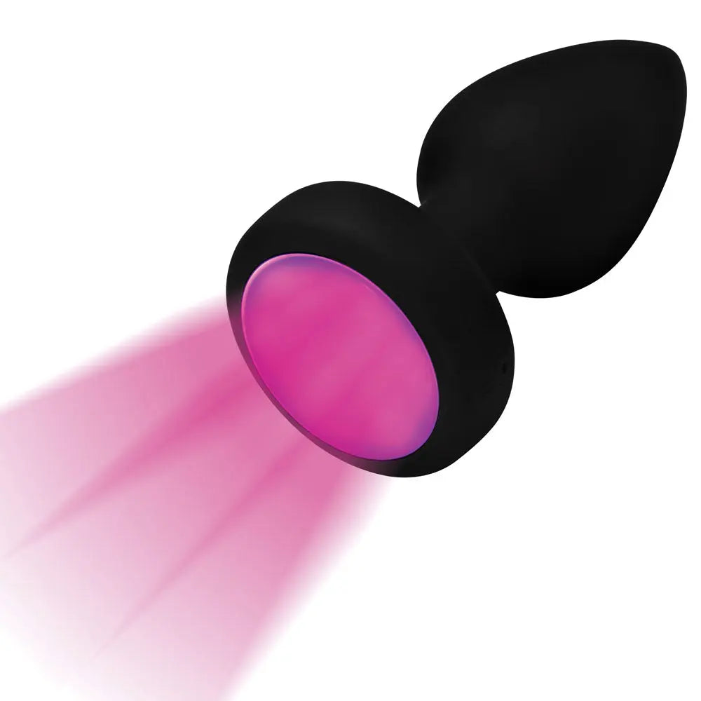 7x Light Up Rechargeable Anal Plug - Small – body-safe materials USB-rechargeable | Fu'Cha Exotics