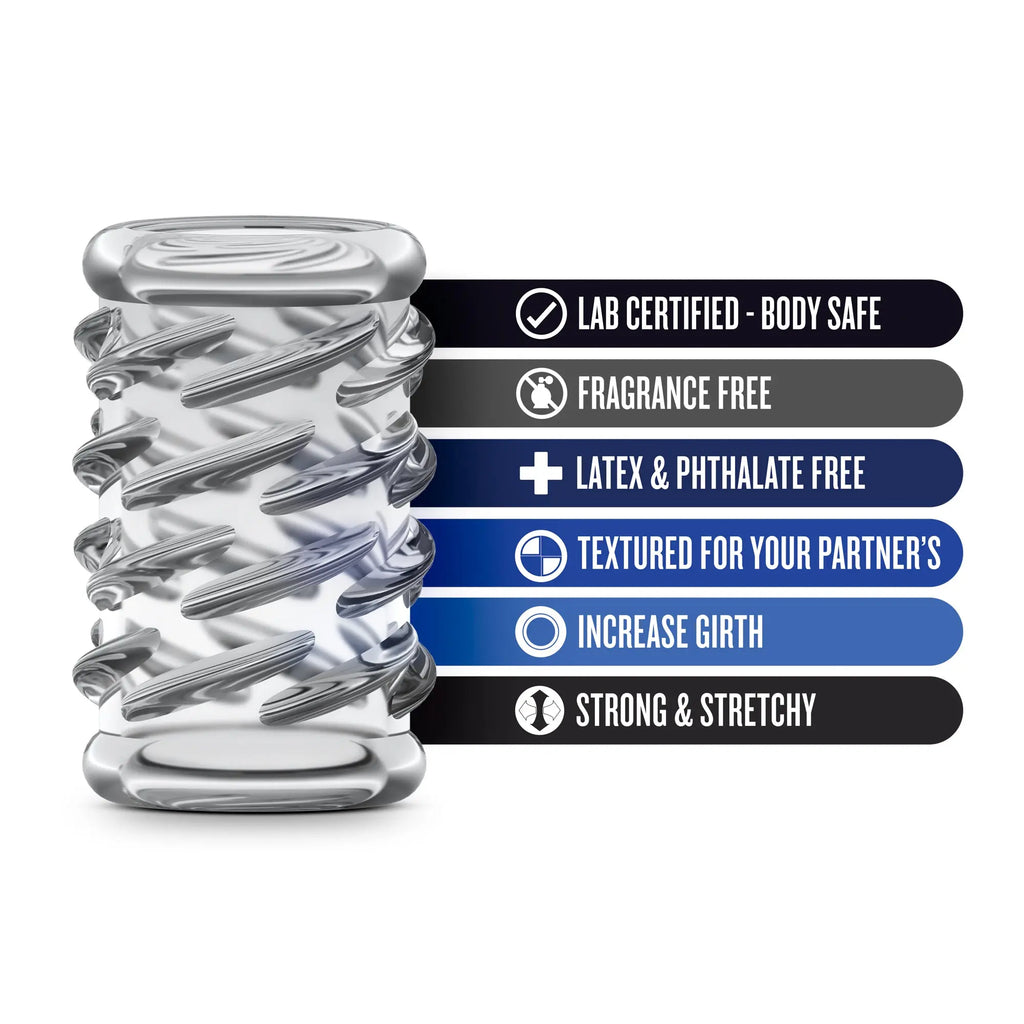 Stay Hard Cock Sleeve 06 - Clear – body-safe materials | Fu'Cha Exotics