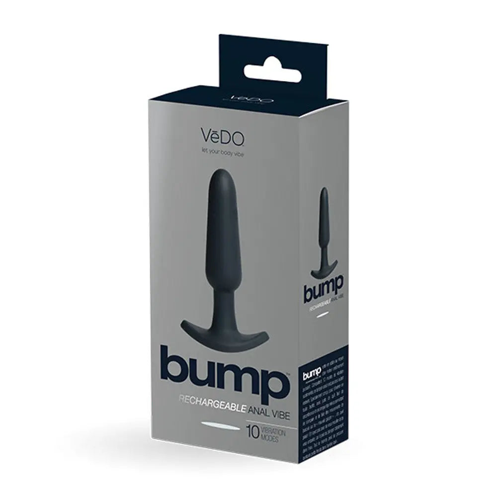Bump Rechargeable Anal Vibe - Black – body-safe silicone USB-rechargeable | Fu'Cha Exotics