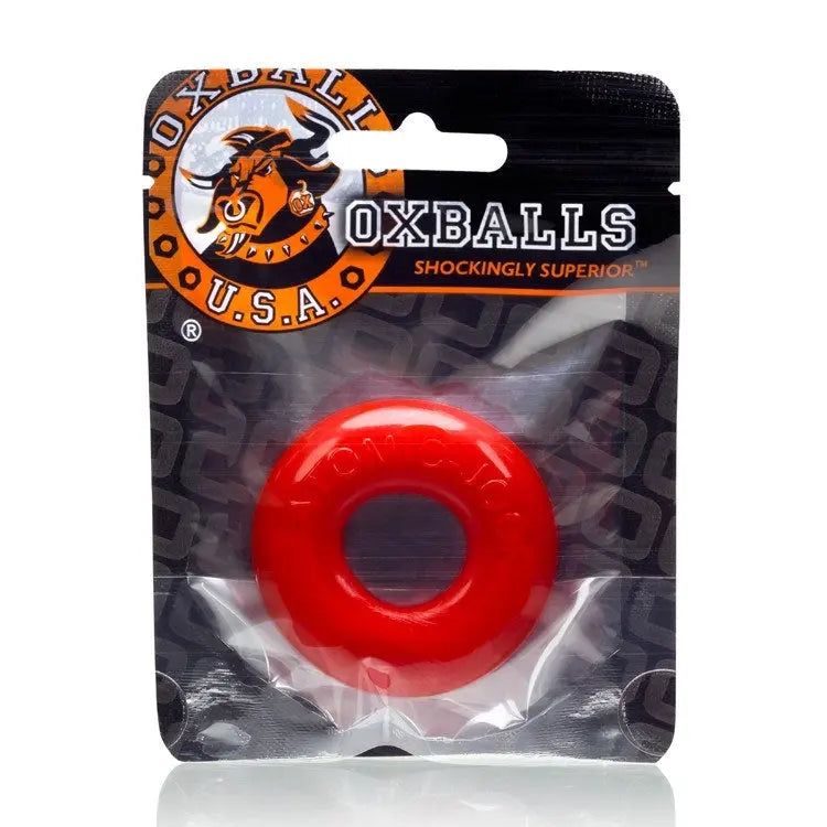 Do-Nut-2 Large Atomic Jock Cockring - Red – body-safe materials | Fu'Cha Exotics